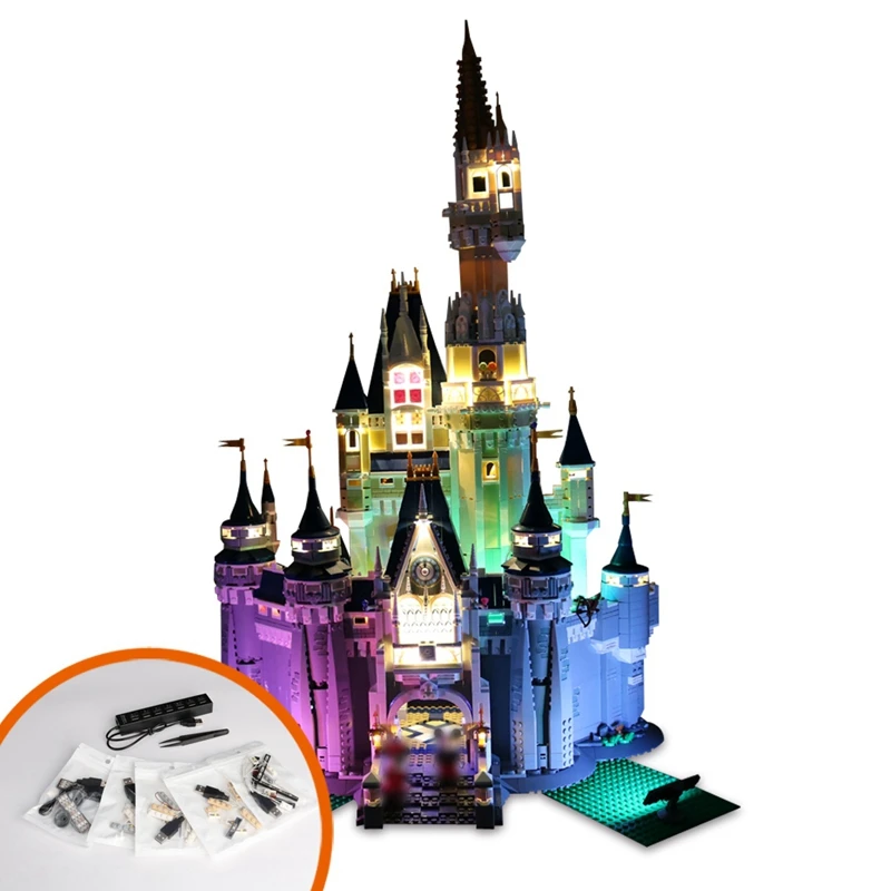 Led Light Kit Cinderella Princess Castle Model Action Toy Figures Aliexpress