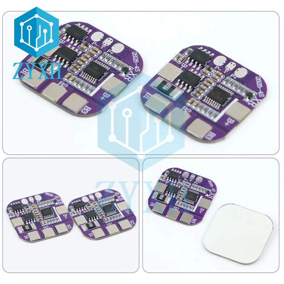 BMS 14500 배터리 충전기 보드, 공통 포트 단락 보호, 태양광 LED 가로등, 파워 뱅크 충전용, 4S 5A, 14.8V