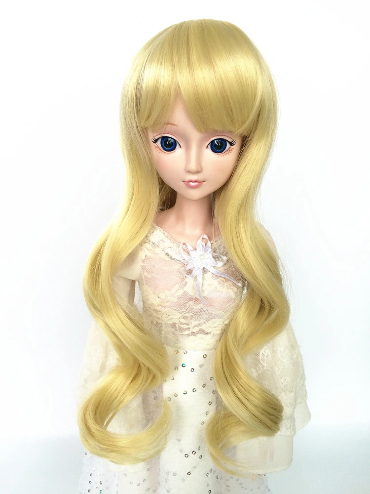 BJD sd мужской и женский кукольный парик с длинной кудрявой челкой 1/3 1/4 1/6 1/8 высокотемпературный парик из волокна, кукольные волосы, аксессуары для куклы