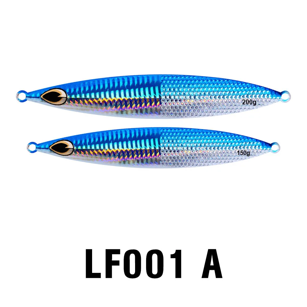 

Songrui Fishing Gear Deep-Sea Boat Fishing Colorful Metal Sink Lure 200g Lead Fish 17 Cm Iron Plate 5-Color Lf001