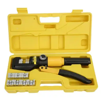 

8 Ton Hydraulic Wire Cable Lug Terminal Crimper Crimping Tool 16 Dies 4-70mm