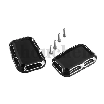 

2 Pcs Black CNC Brake Master Clutch Cylinder Covers For Touring 08-17 Electra Motorcycle