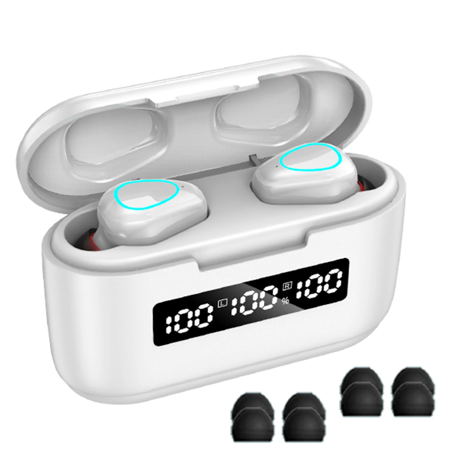 G40 Bluetooth 5 1 TWS Power Display Sport Headsets Earphones with Charging Cable mobile Phone Accessories Bluetooth earphones