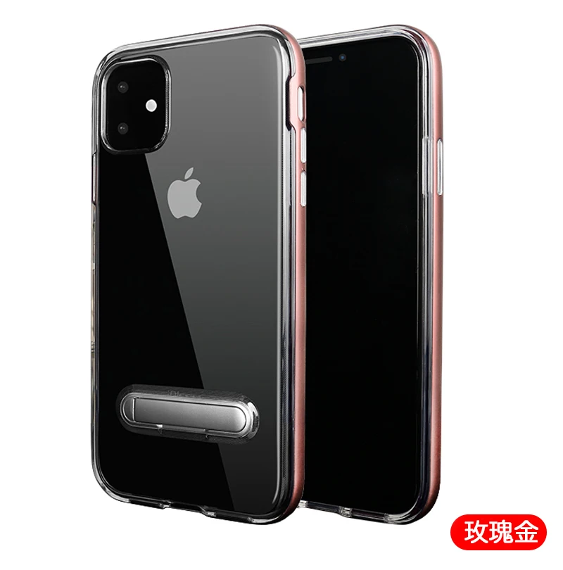 20 шт./лот Spigen кронштейн TPU+ PC пластиковый чехол для телефона чехол для iphone 5 6 7 8 X XR XS Max 6 7 8 plus 11 Pro Max пластиковый чехол - Цвет: Розовый