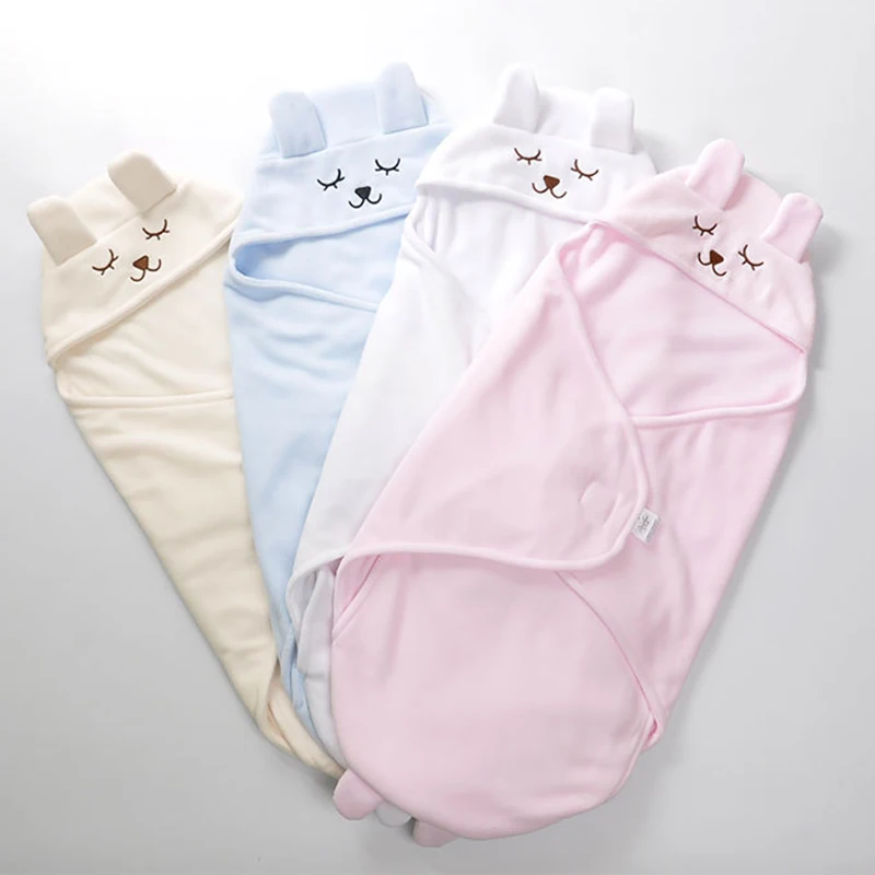 

Winter Warm Newborn Swaddle Wrap Infantil Kids Baby Sleep Sack Wrap Swaddling Stroller blanket Outdoor cotton YZC010