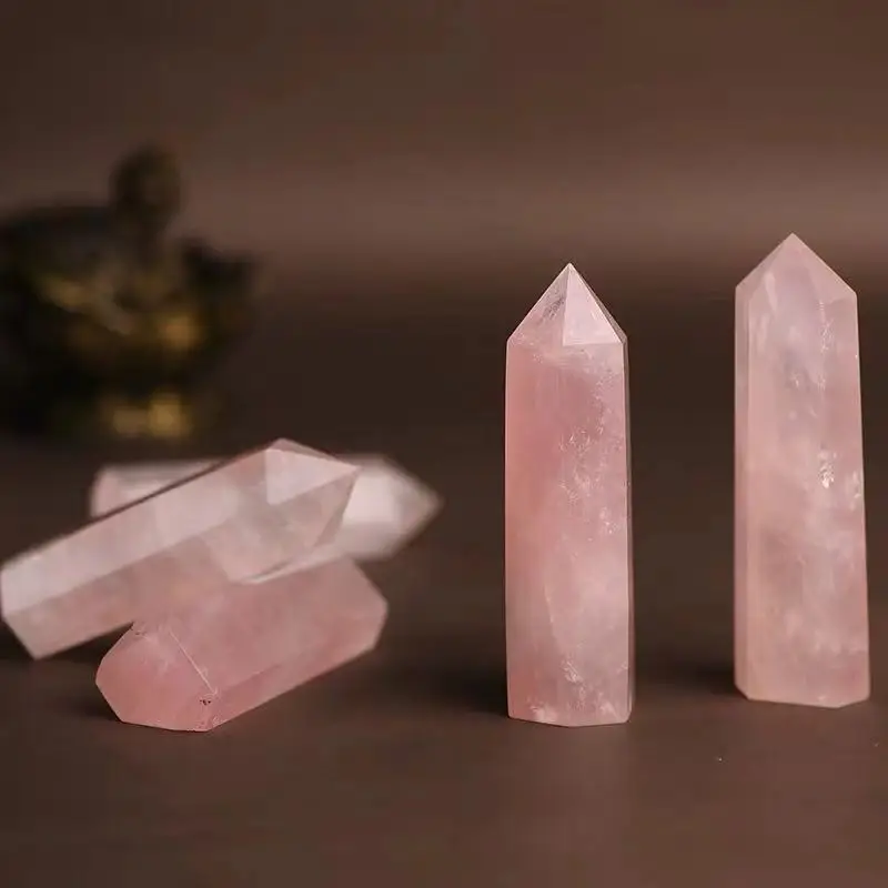 rose quartz wand point (1)