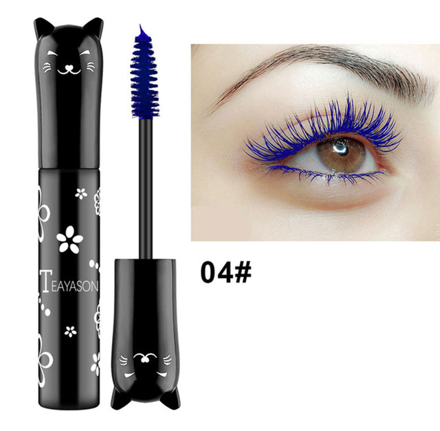 Eyes Makeup Color Mascara  Waterproof Fast Dry Cute Lengthening Curling Cosplay Purple Black White Ink  Cosmetic TSLM1