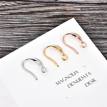 10pcs/lot New Arrival Fashion Simple Gold Plated Findings Earring Hooks Earrings Accessories for Women DIY Jewelry Making