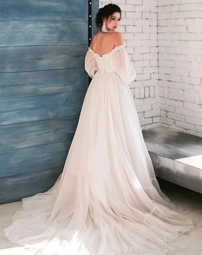 

New Arrival Ivory Evening Dresses Long 2020 A line V neck Full Sleeve Formal Occasion Arab Party Women Prom Dresses