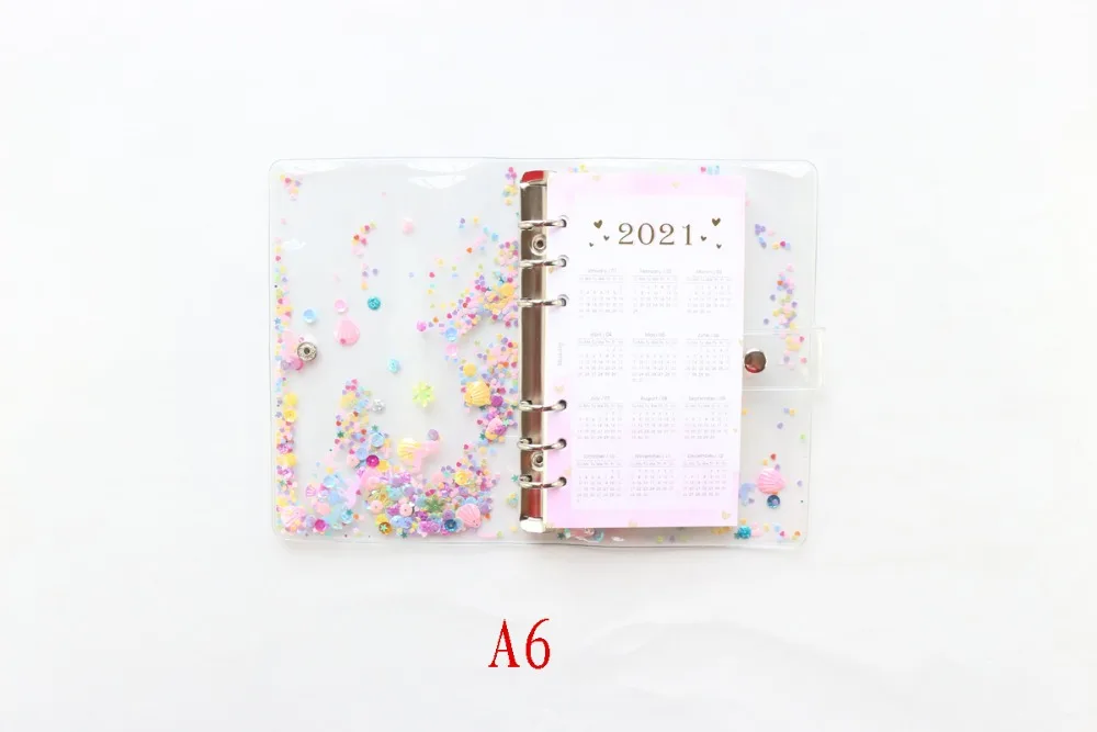 GLITTER BINDER NOTEBOOKS (4)
