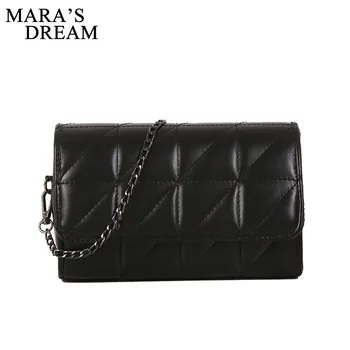 

Mara's Dream 2020 New Solid Color Fashion Women's Bag Chain Bag Wild Simple Small Square Bag Temperament Messenger Bag