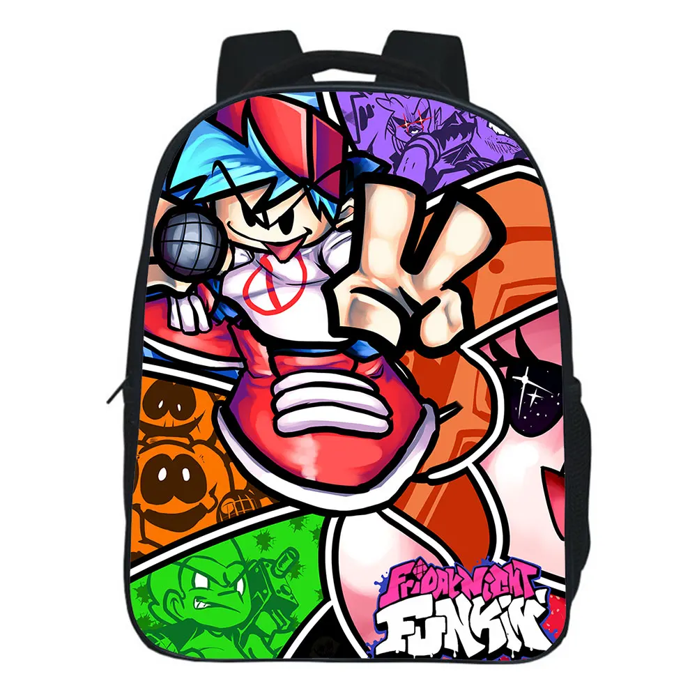 Friday Night Funkin Backpack School Bag Children Cartoon Mini Kindergarten Rucksack Baby Boys Girls Kids Knapsack Mochila