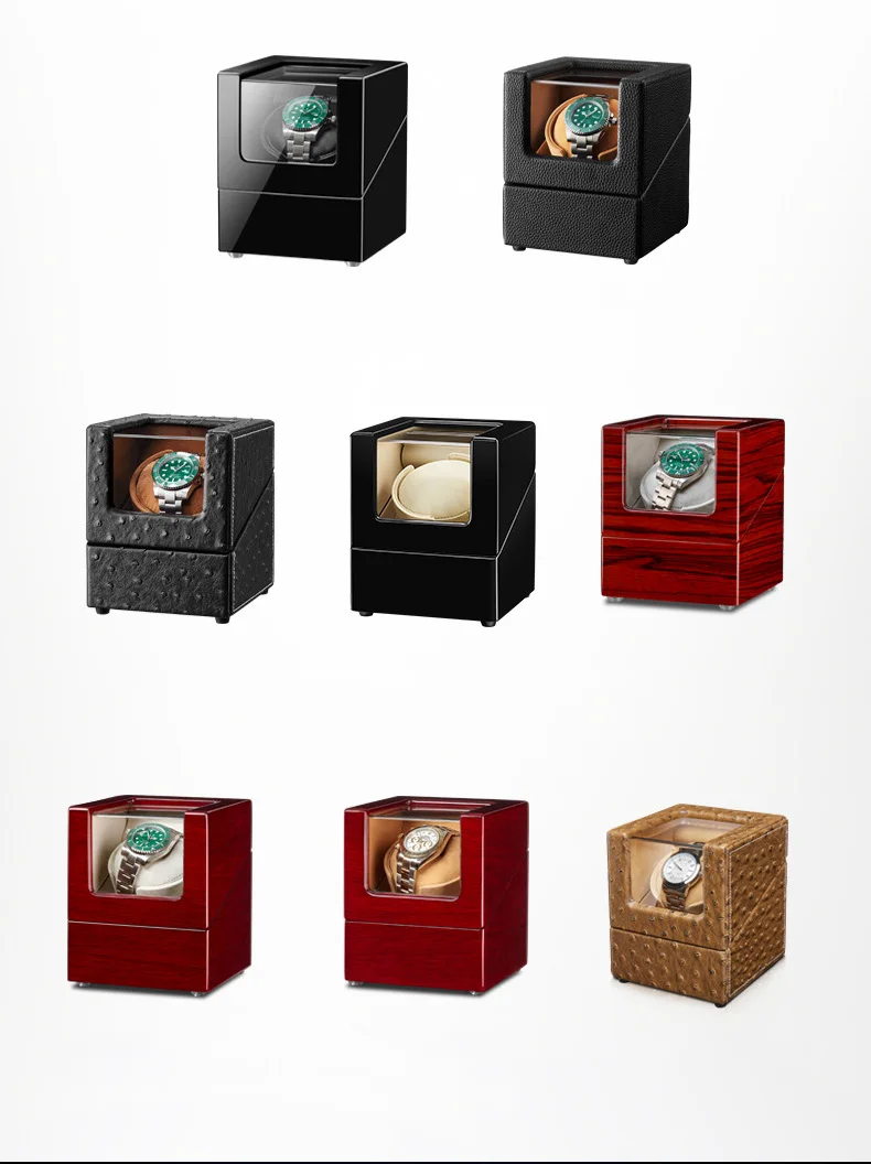 

TurnFinger Non-stop Operation Energy-saving High-end Luxury Mechanical Watch Automatic Winding Box Wooden Storage Box