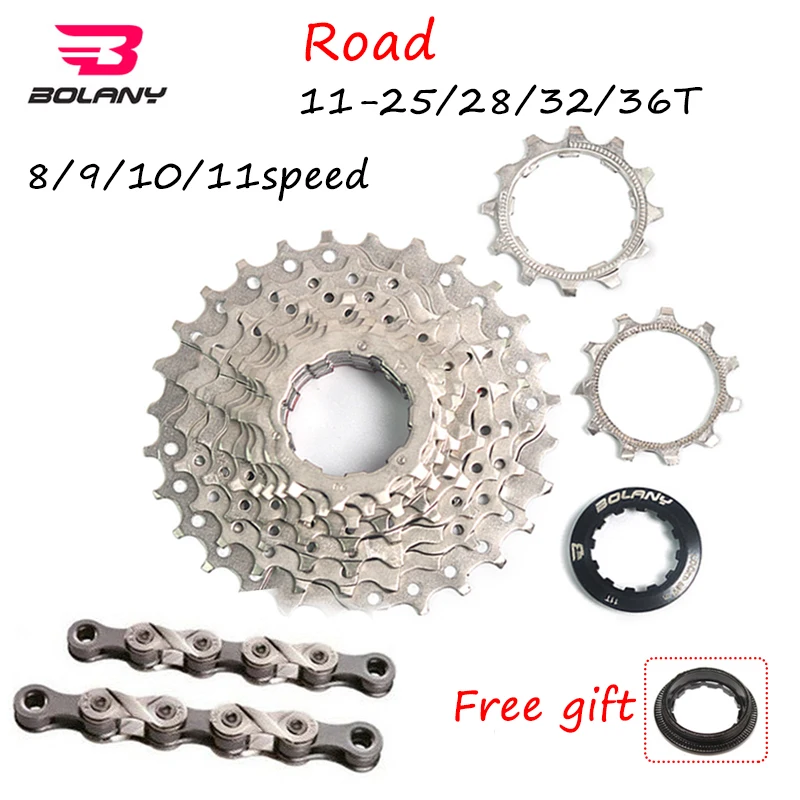 BOLANY Road Bike 8//9//10//11s Bicycle 11-25//28//32//36T Cassette KMC Steel Chain US