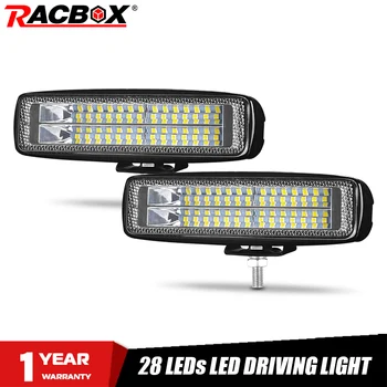

6" car Dual row LED Work Light Bar wide flood beam LED Light Day Running light 12V fog lamp 4WD for Jeep Truck boat Offroad ATV