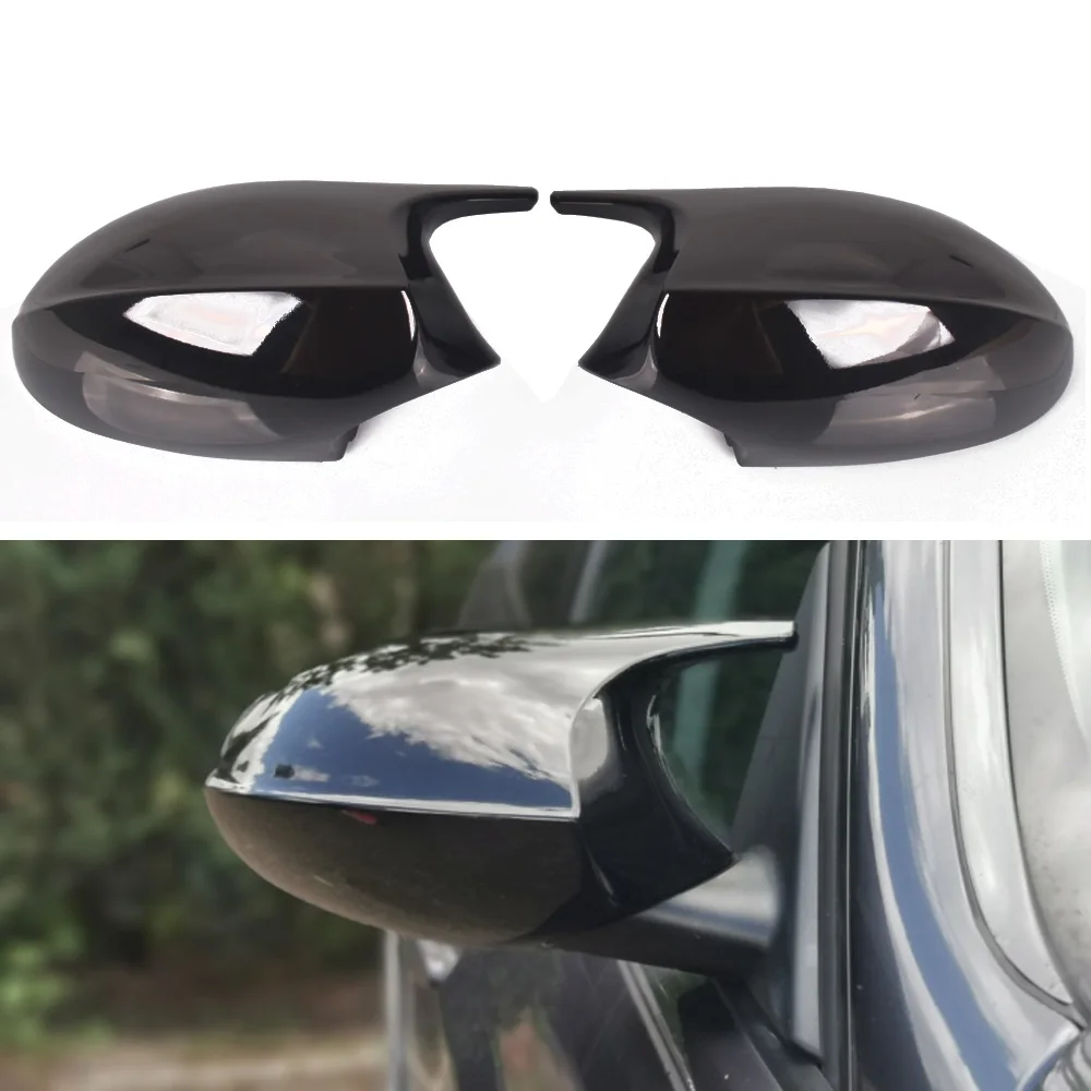 Rearview Mirror Covers for Bmw 1 3 Series E81 E82 E87 E88 E90 E91 E92 116i 118i 120i 320i 328i 330i ABS Carbon Fiber Gloss Black |