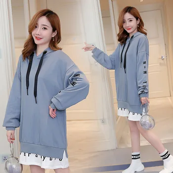 

Maternity Clothes Autumn Clothing Hoodie Style Fashion Models Long-sleeved Upper Garment Spring And Autumn Hooded