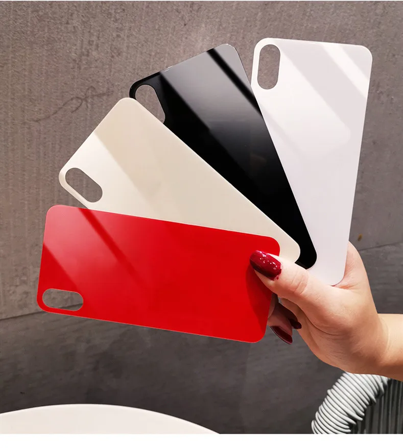 

Best Quality Back Glass For Apple iPhone X Glass back Cover Back Panel Rear Door Housing Case For iPhone X with logo