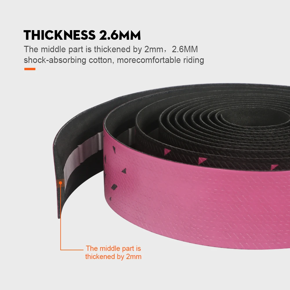 Bicycle Handlebar Tape Anti-Vibration PU EVA Bent Cycling Road Bike Tapes Racing Breathable Non-Slip Handle Bar Belt Wrap
