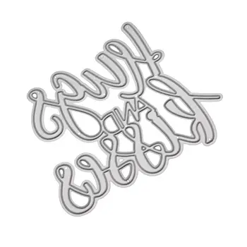 

Hugs and Kisses Metal Cutting Dies Stencil Scrapbooking DIY Album Stamp Paper