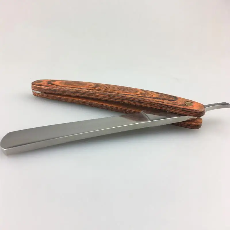Ручная бритва с деревянной ручкой профессиональная Бритва для парикмахера