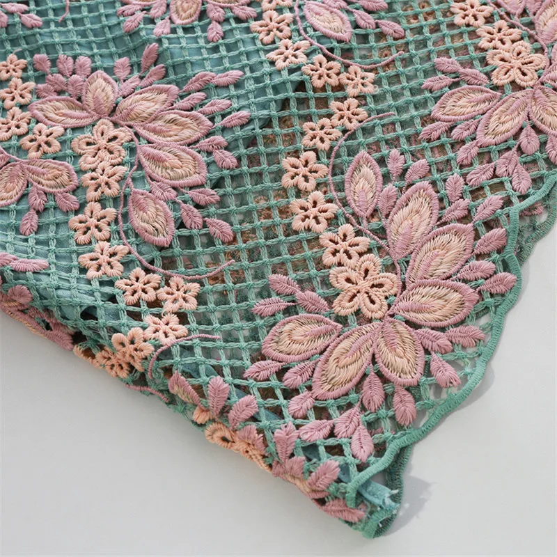Модная элегантная юбка с цветочной вышивкой и высокой талией, женские весенние винтажные вечерние кружевные юбки, женская сексуальная облегающая юбка средней длины C6058