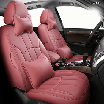 

kokololee Custom Leather car seat cover For NISSAN Patrol Sunny QUEST Terra Navara NV200 Paladin KICKS MAXIMA Murano LANNIA auto