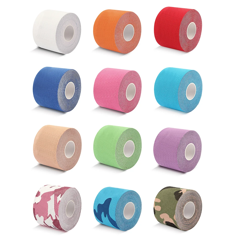 SKDK Elastic Kinesiology Tapes Athletic Recovery Kneepad Sports Safety Muscle Pain Relief Knee Pads Support Gym Fitness Bandage