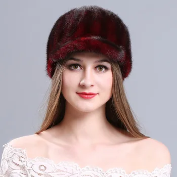 

Winter new ladies warm fur fashion cap