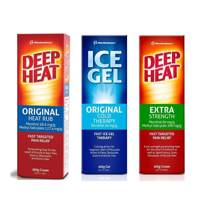 Deep Heat RUB ICE Cold STRENGTH Therapy Relief Cream Muscular Aches