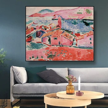 

Canvas Art Oil Painting《View of Collioure》Henri Matisse Art Poster Picture Wall Decor Modern Home Decoration For Living room