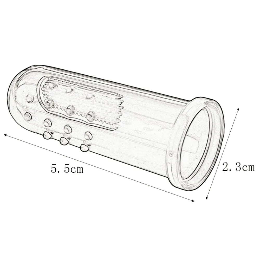 Детское мягкое Силиконовое Зубное щетка для пальцев, резиновый Массажер для зубов с коробкой, полезный оздоровительный массажер, щетка для детской собаки
