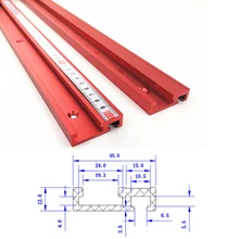 Стандартный алюминиевые Т-образная дорожка 45 мм Ширина электрическая циркулярная пила Флип стол деревообрабатывающий аксессуары 400/600/800 мм только желоб без весы