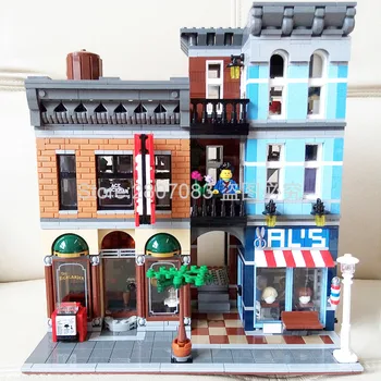 

In Stoc 10246 Creator Series Stree View 15011 Set Detective Agency Assemble Building Blocks 2262pcs Bricks Toys