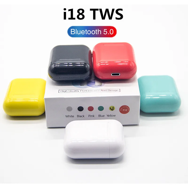 I18 tws Macaron Bluetooth наушники беспроводные наушники Hands free бизнес наушники спортивная Гарнитура Bluetooth Музыка наушники Earb