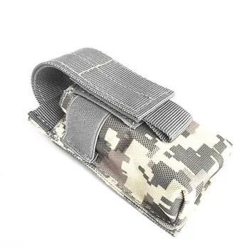 

OUTAD Outdoor Flashlight Bag Waterproof Nylon Case Pouch Portable Tactical Pouch Small Waist Hunting Bag for Electronic Torch