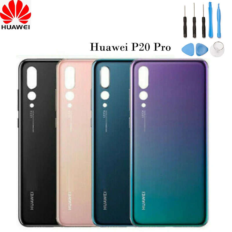

Original Huawei P20 Pro Glass Housing Battery Back Cover Rear Door Case CLT-L09 Replacement Part with Adhesive Free Tool