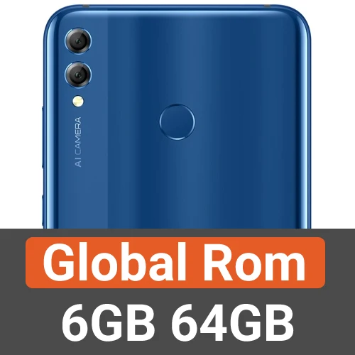 Honor 8X Max, глобальная прошивка, 7,12 дюймов, мобильный телефон Qualcomm, 660, 4900 мАч, смартфон, 16 МП камера, Google Play, несколько языков - Цвет: 6GB 64GB Blue