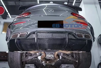 

Real Carbon Fiber Car Rear Bumper Diffuser for Mercedes Benz C Class W205 C63 Coupe 15UP M157