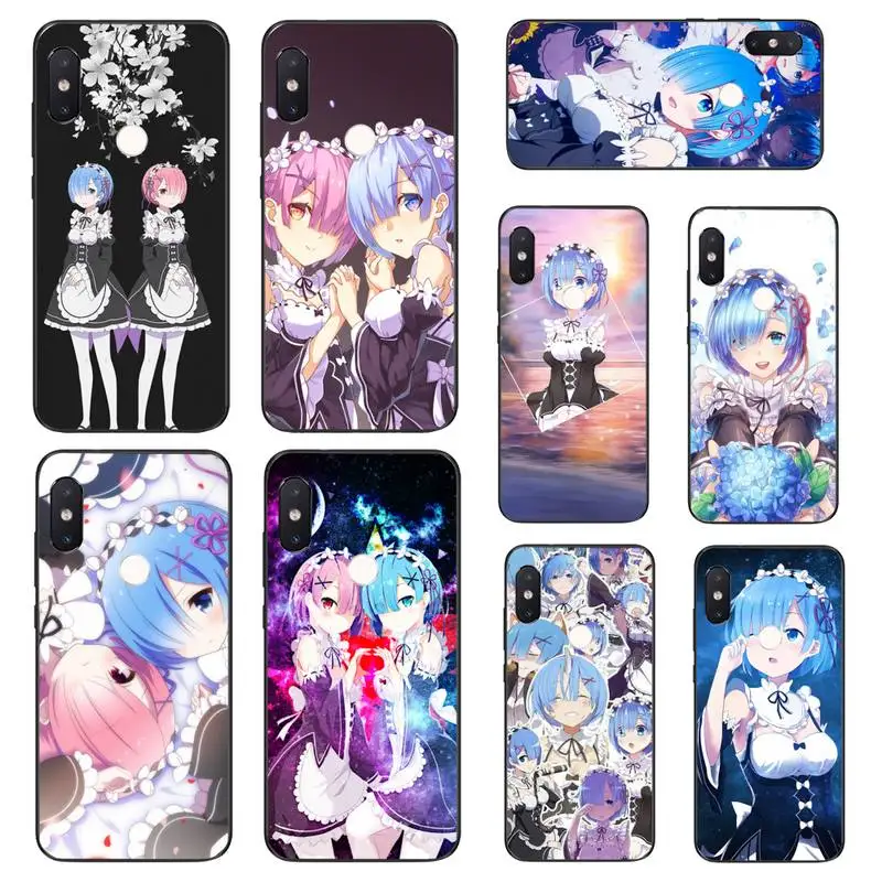Чехол HTXian Re ZERO Ram Rem в другом мире для телефона Xiaomi Mi8 9 10 9T 5 6 A1 A2Lite 9SE 8SE Mi8lite Mix2 Max3