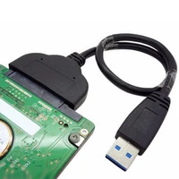 sata ל 22 פין SATA3 ל- USB 3.0 2.5 Plug בכבלים אינץ כונן קשיח SSD מתאם SATA ממיר ולשחק ללא התקנה הנהג נדרש (1)