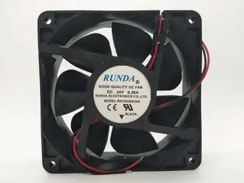 

Free shipping for Emacro RUNDA RD12038S24H DC 24V 0.36A 120x120x38mm 2-wire Server Square Fan