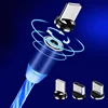Flow Luminous Lighting Led Magnetic charging Mobile Phone Cable USB Type C Data Wire for Samsung Huawei LED Micro Cable ► Photo 2/6