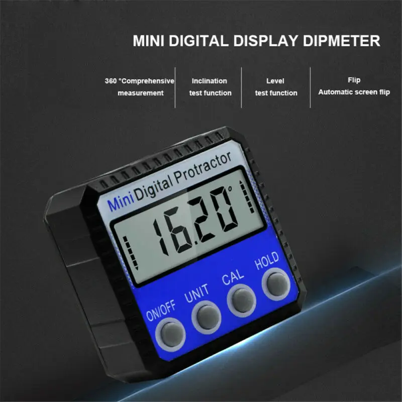  DL134 Waterproof Bevel Box Gauge LCD Green Backlight Display Angle Finder Protractor Digital Protra