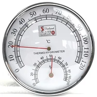 Sauna Thermometer Metal Case Steam Sauna Room Thermometer Hygrometer Bath And Sauna Indoor Outdoor 2