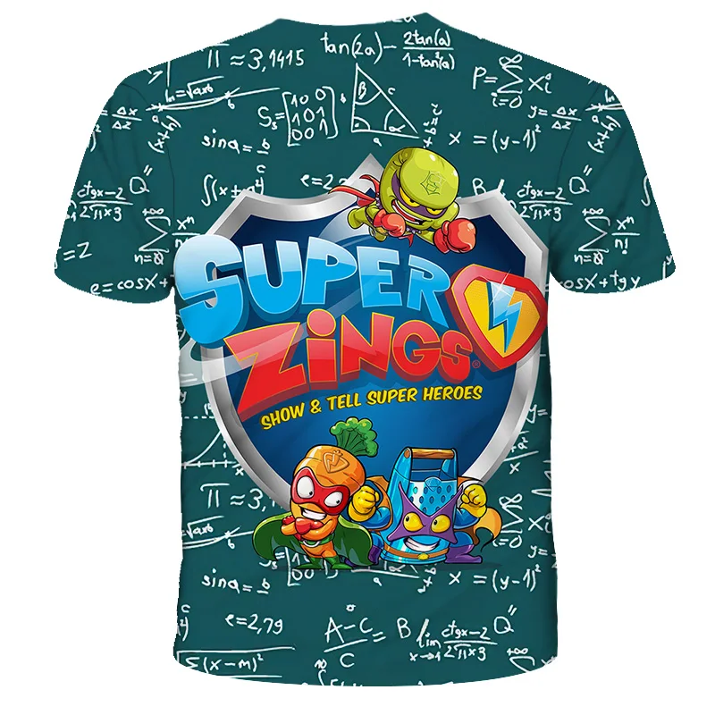 Super Zings T Shirt Kids Toddler Anime Game Streetwear Short Sleeve Children's T-Shirt Superzings Tshirt Children Clothes Tops
