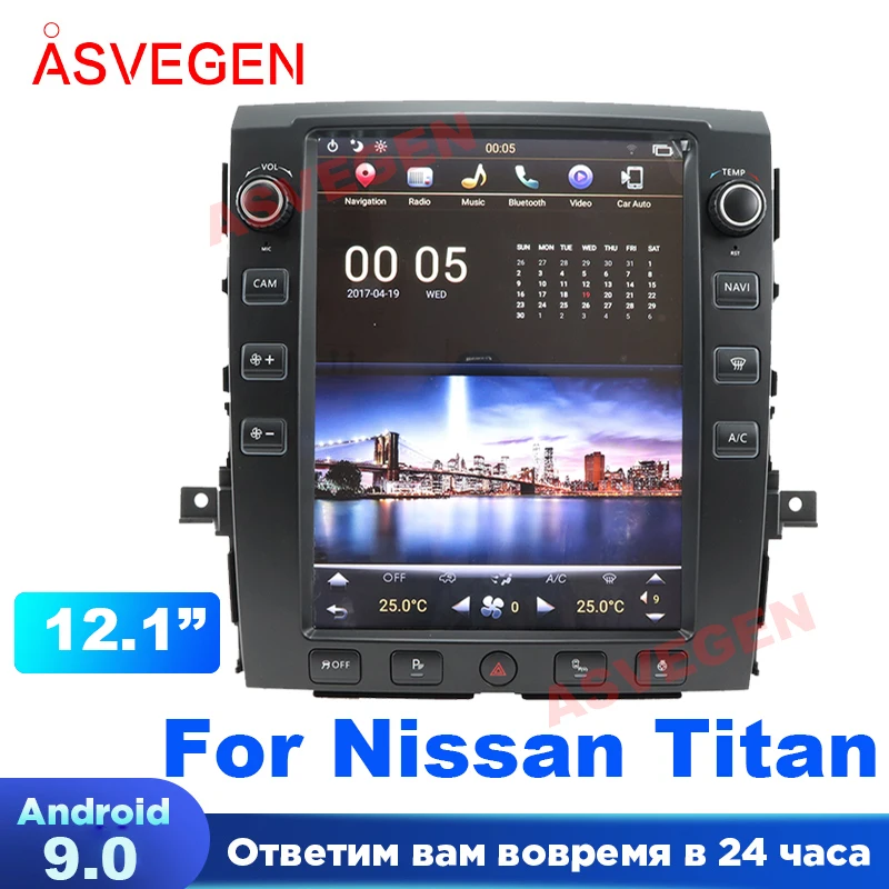 Автомобильный мультимедийный проигрыватель для Nissan Titan 12 1 дюйма Android 9 0 4 + 64 ГБ