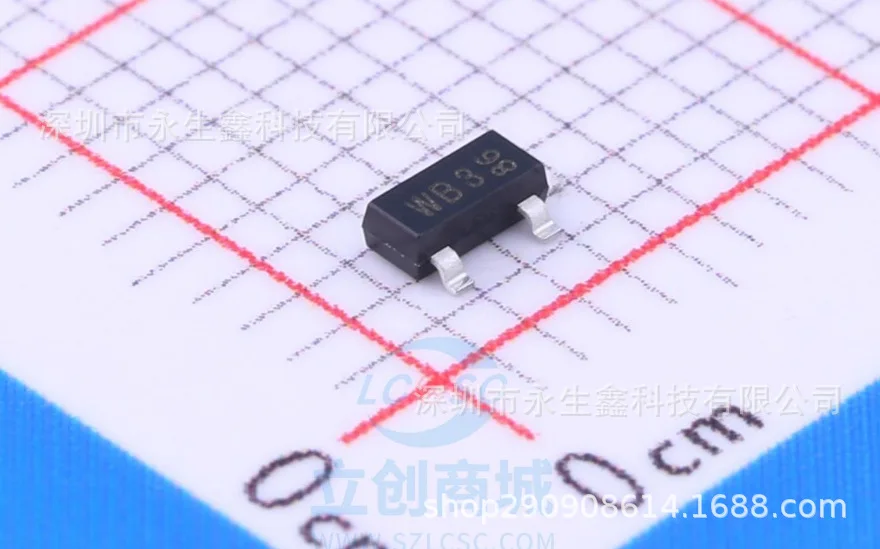 BZX84C3V9 СОТ-23 WB3 3,9 V 1K = 48