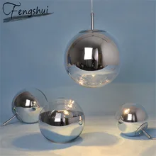 Nordic LED Galvaniseren Bal Verlichting Lichtpunt Slaapkamer Eenvoudige Hanglamp Loft Hanglampen Home Decor Opknoping Lamp