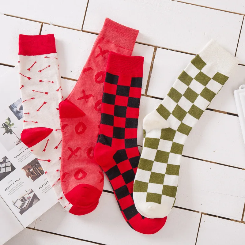 

men in Europe and the United States version of the big yards hosiery for tube happy happy wind lovers lattice model